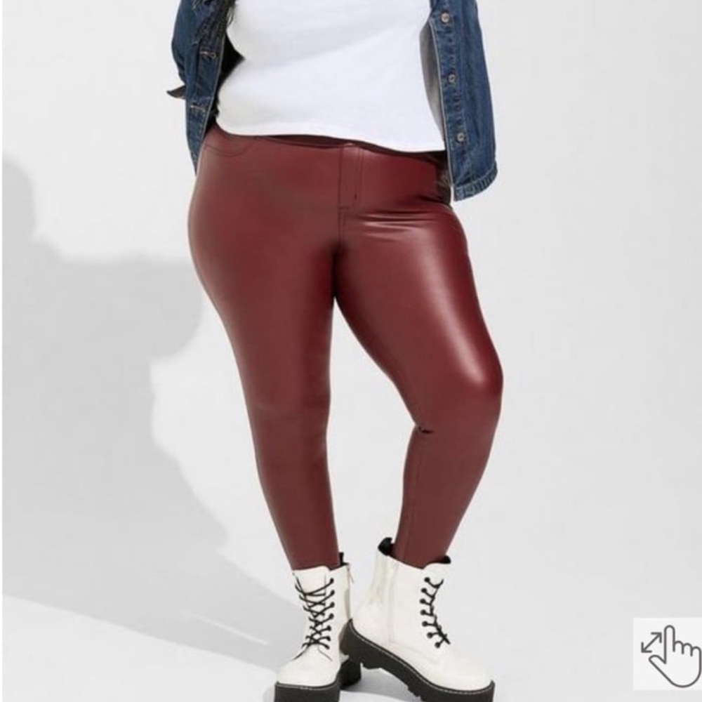 Torrid Full Length Signature Waist Leather Leggings